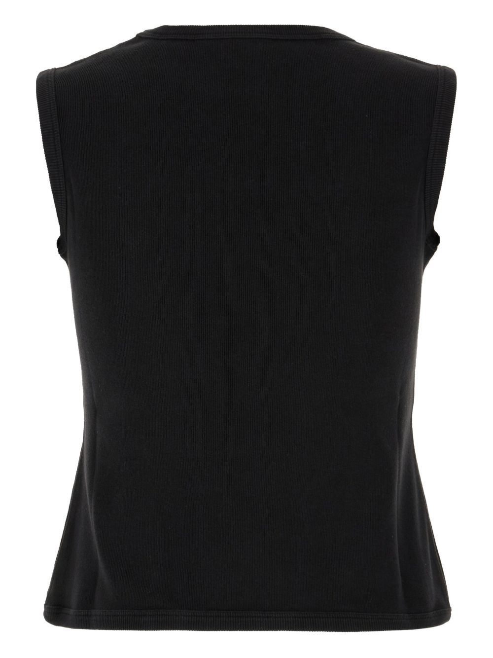 ribbed sleeveless top - 2