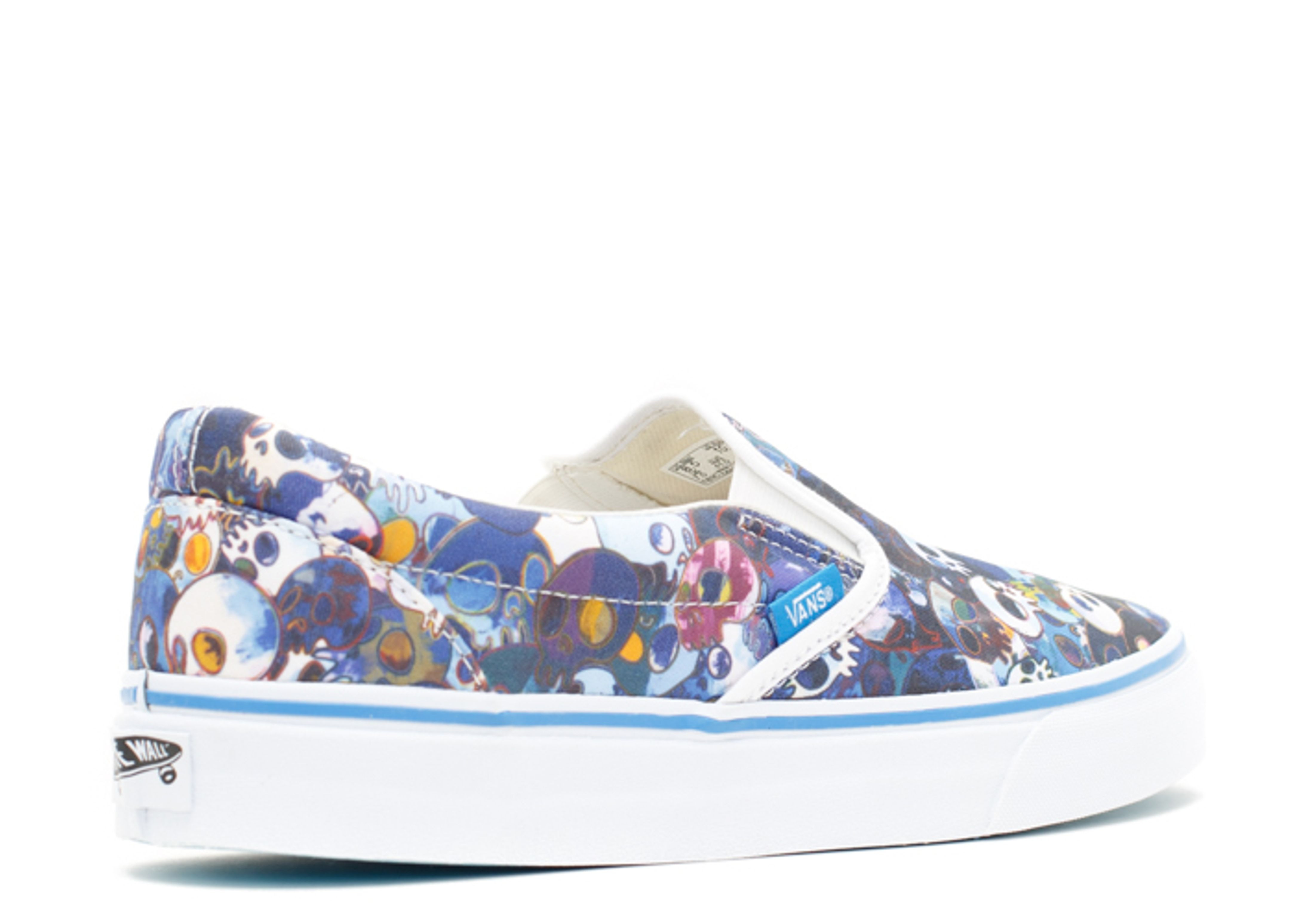 TAKASHI MURAKAMI X CLASSIC SLIP ON LX 'BLUE SKULLS' - 3