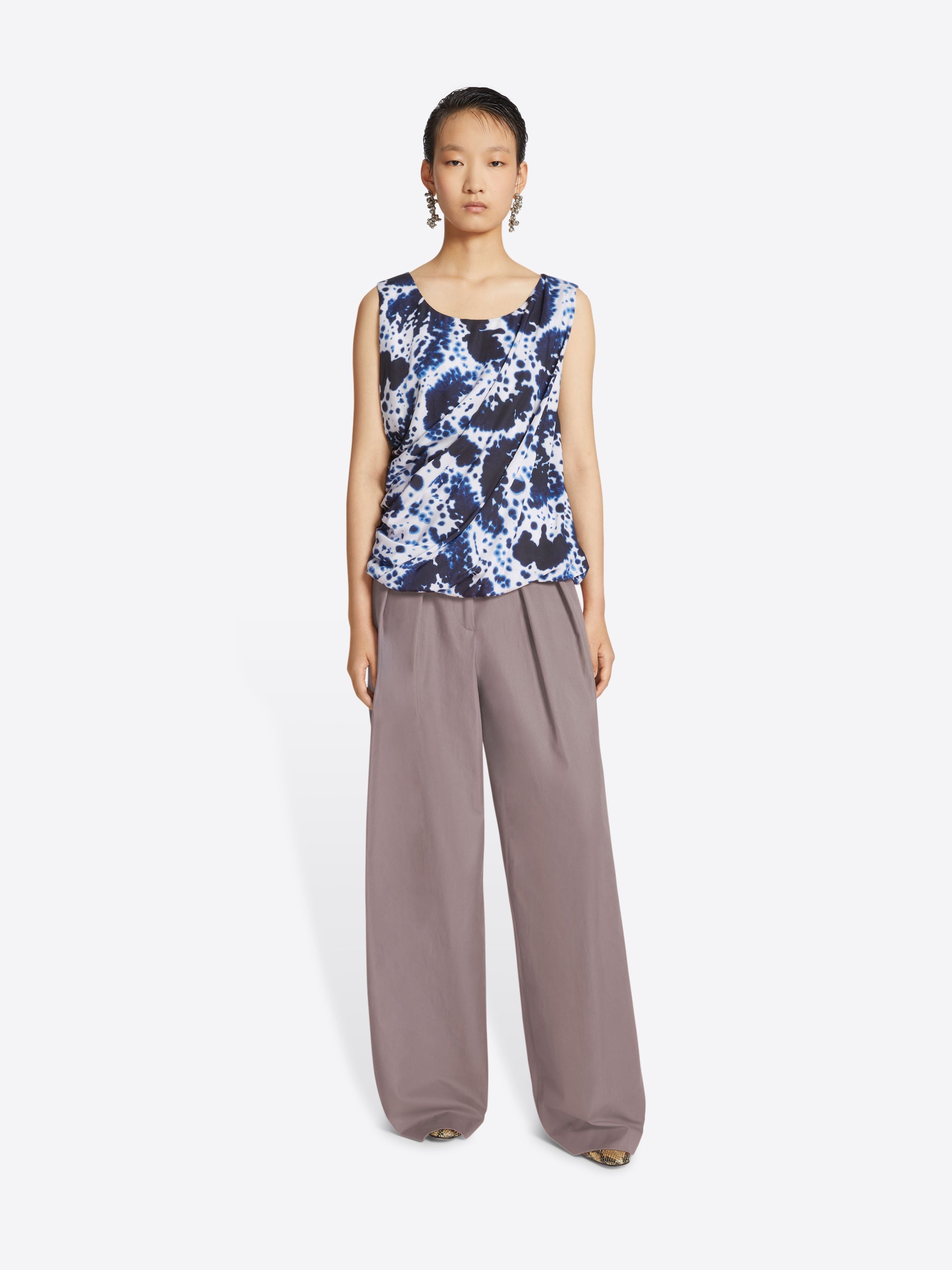 WIDE PLEATED PANTS - 2