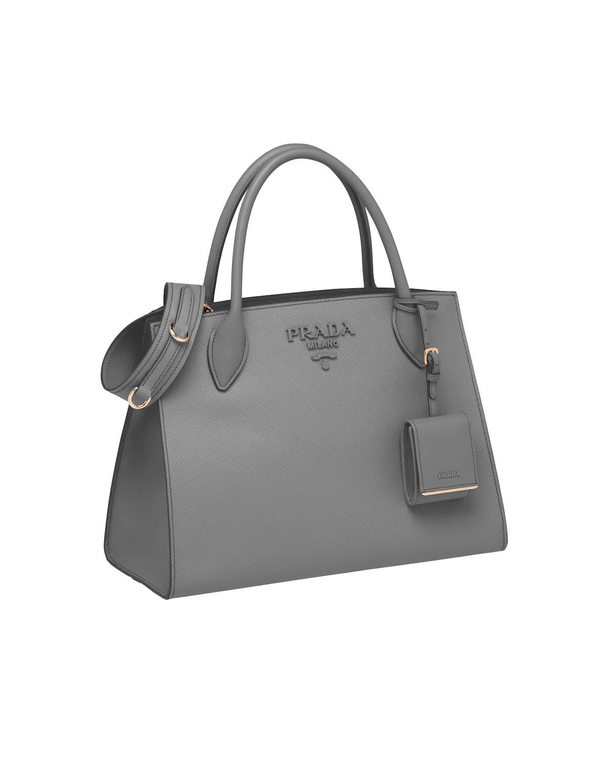 Medium Saffiano leather Prada Monochrome bag - 3