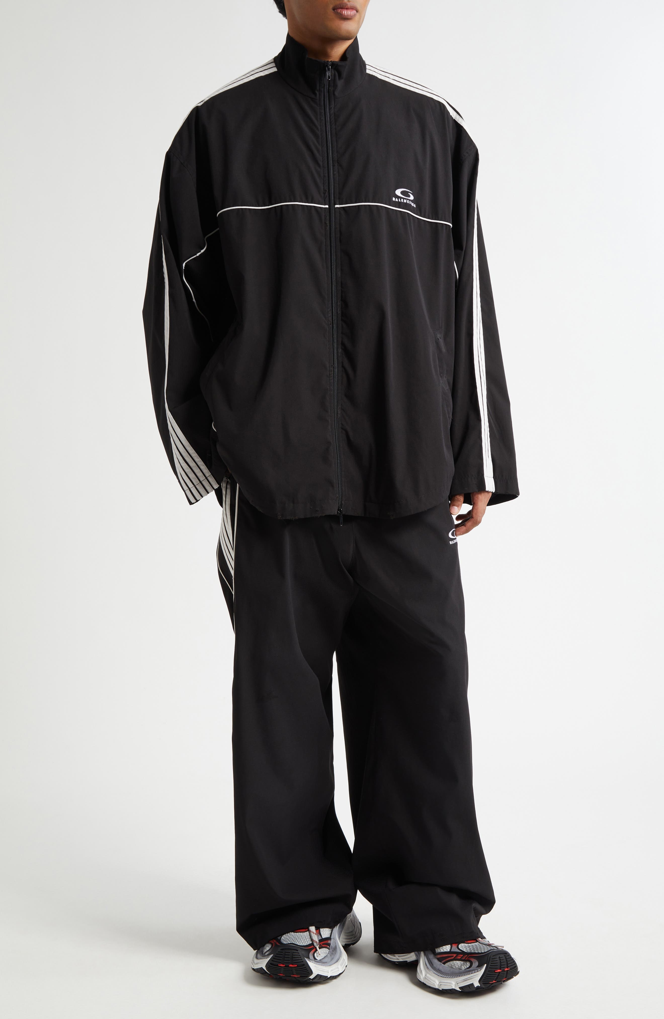 Balenciaga Oversize Track Pants in 1000 Black at Nordstrom - 2