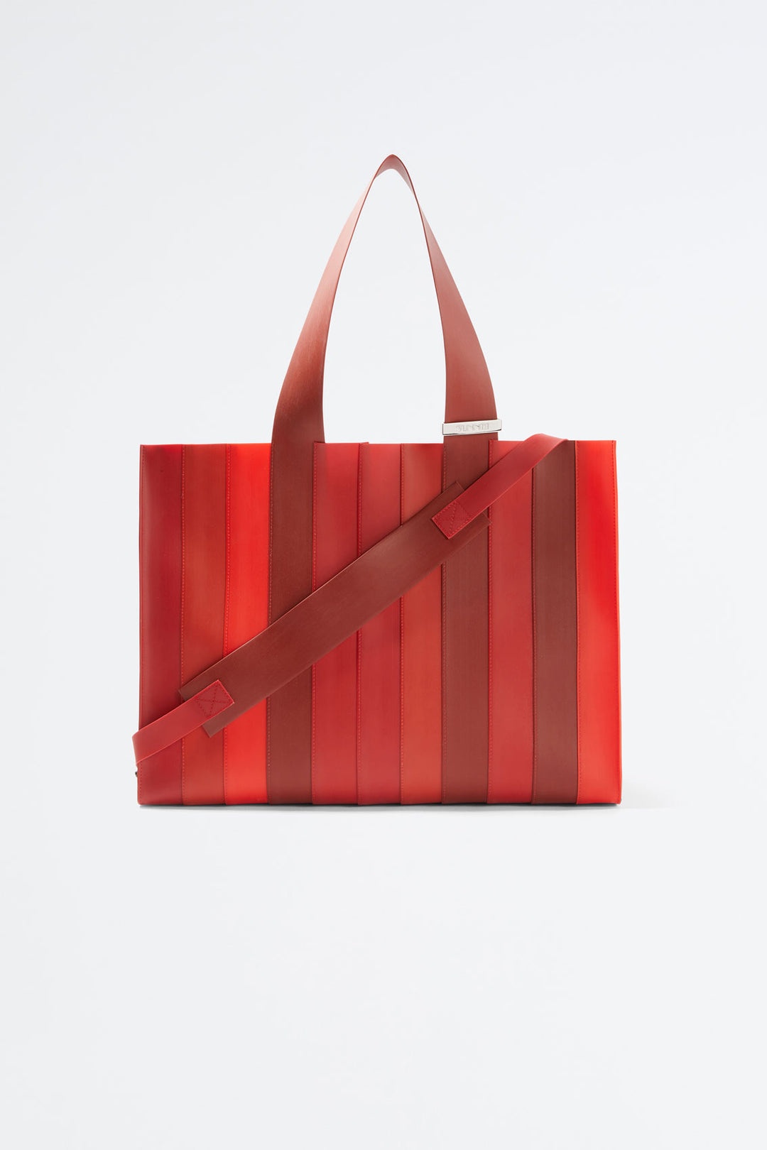 GRADIENT RED PUDDING PARALLELEPIPEDO BAG - 1