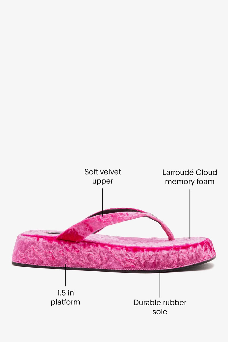 Roxy Thong Sandal Pink Velvet 5