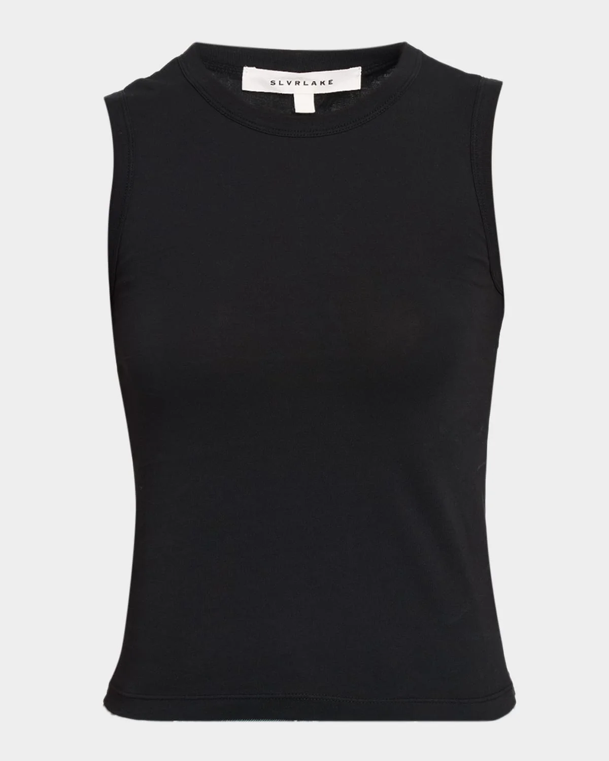 Crewneck Cotton Tank Top - 1