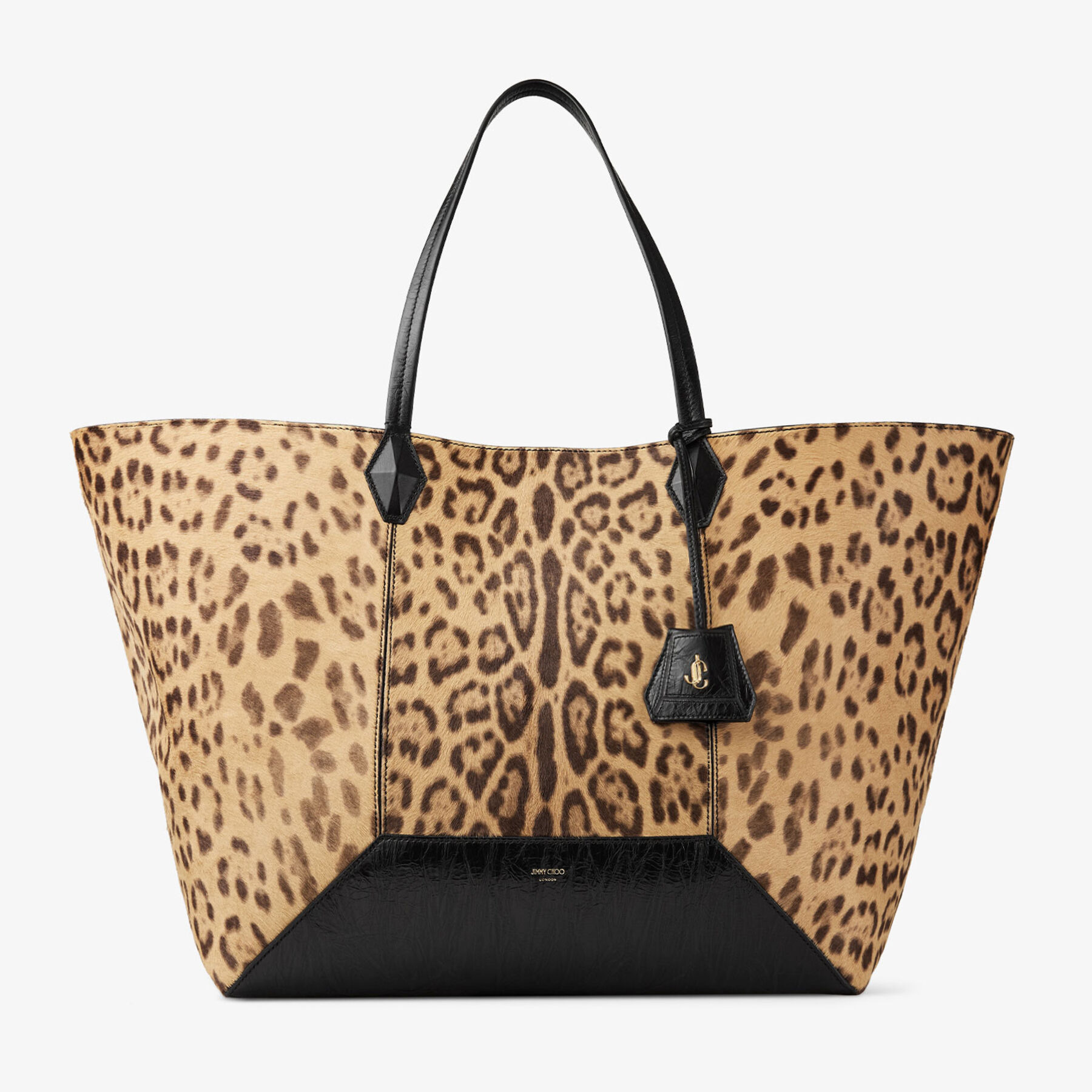 Diamond Tote/L
Natural Leopard Print Pony Tote Bag - 1