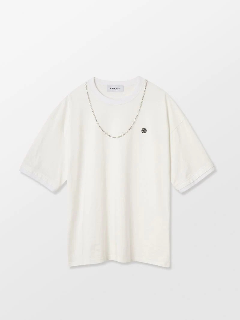 CHAIN COLLAR T-SHIRT - 1