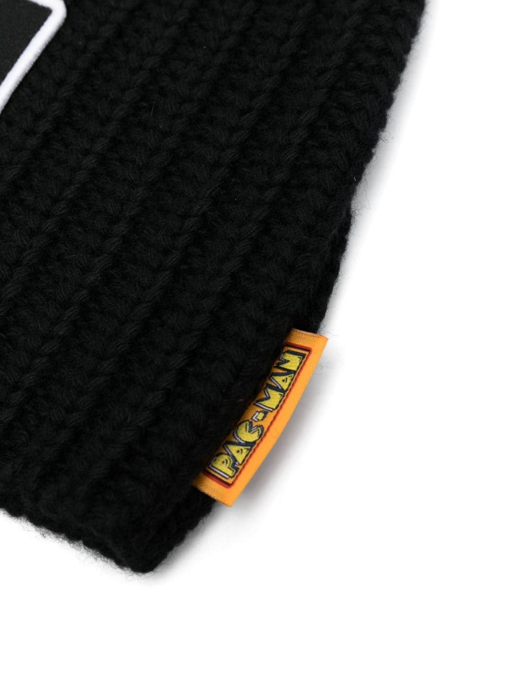 logo-patch knit beanie - 2
