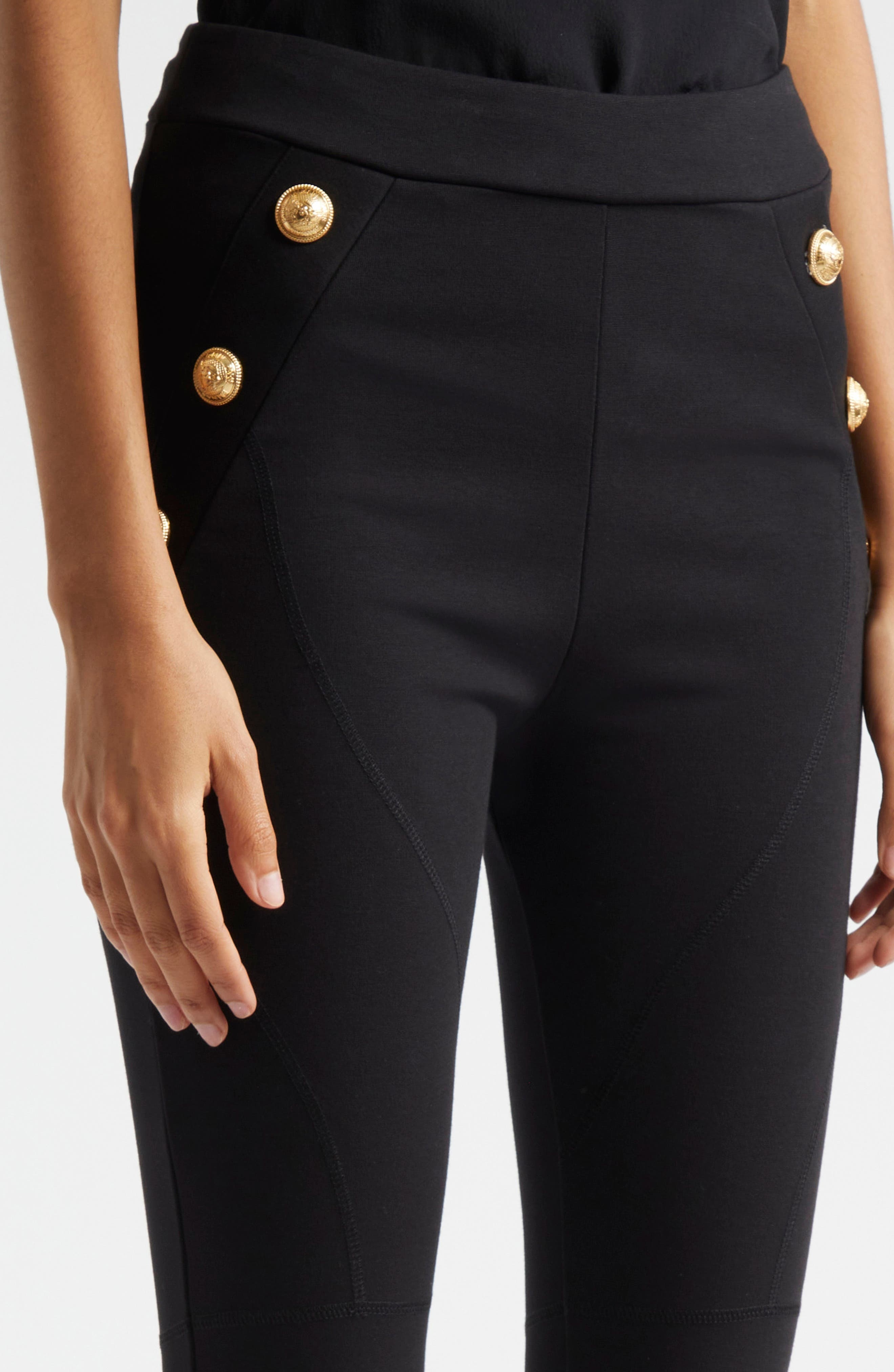 6-Button Leggings - 4