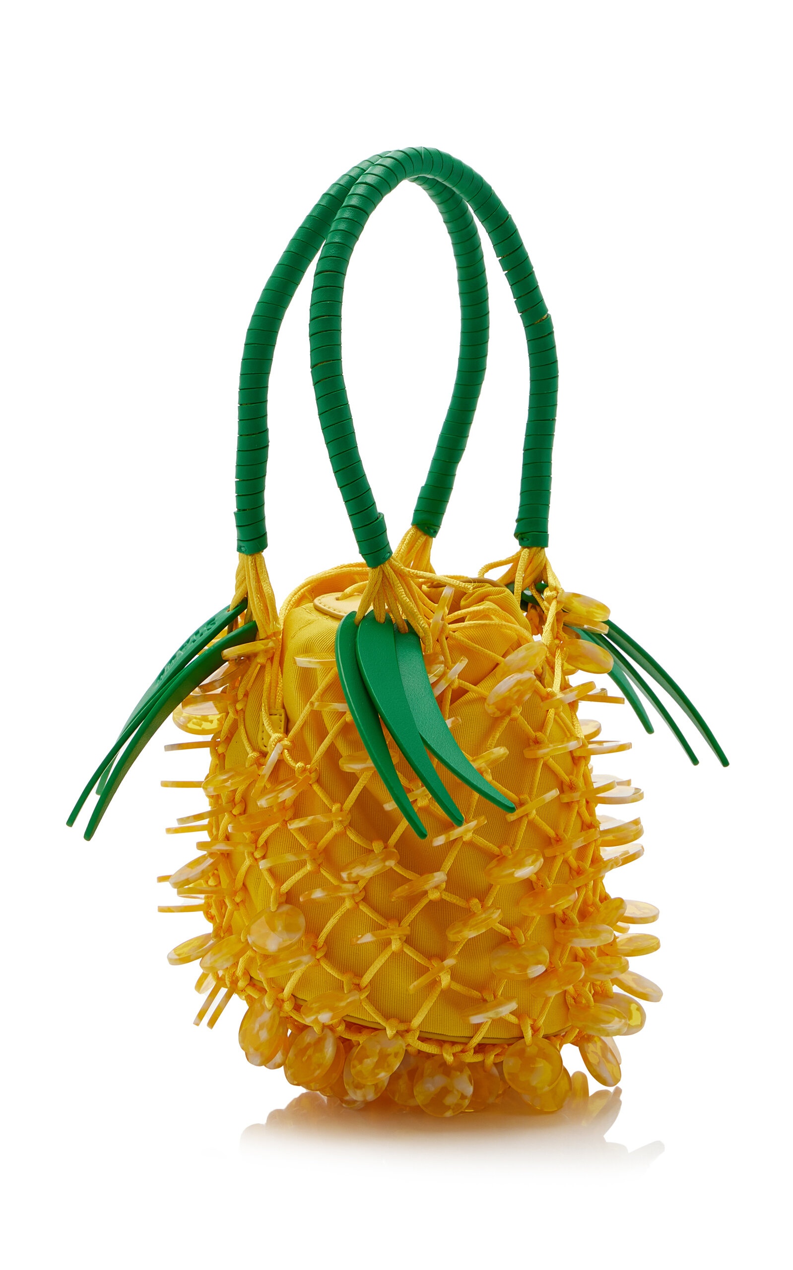 Pietro Beaded Pineapple Bag yellow - 4