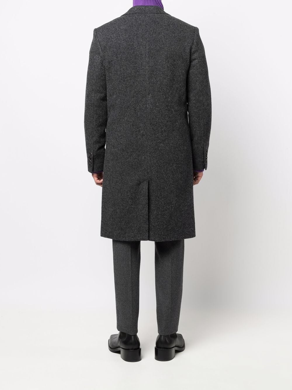 single-breasted  wool coat - 5