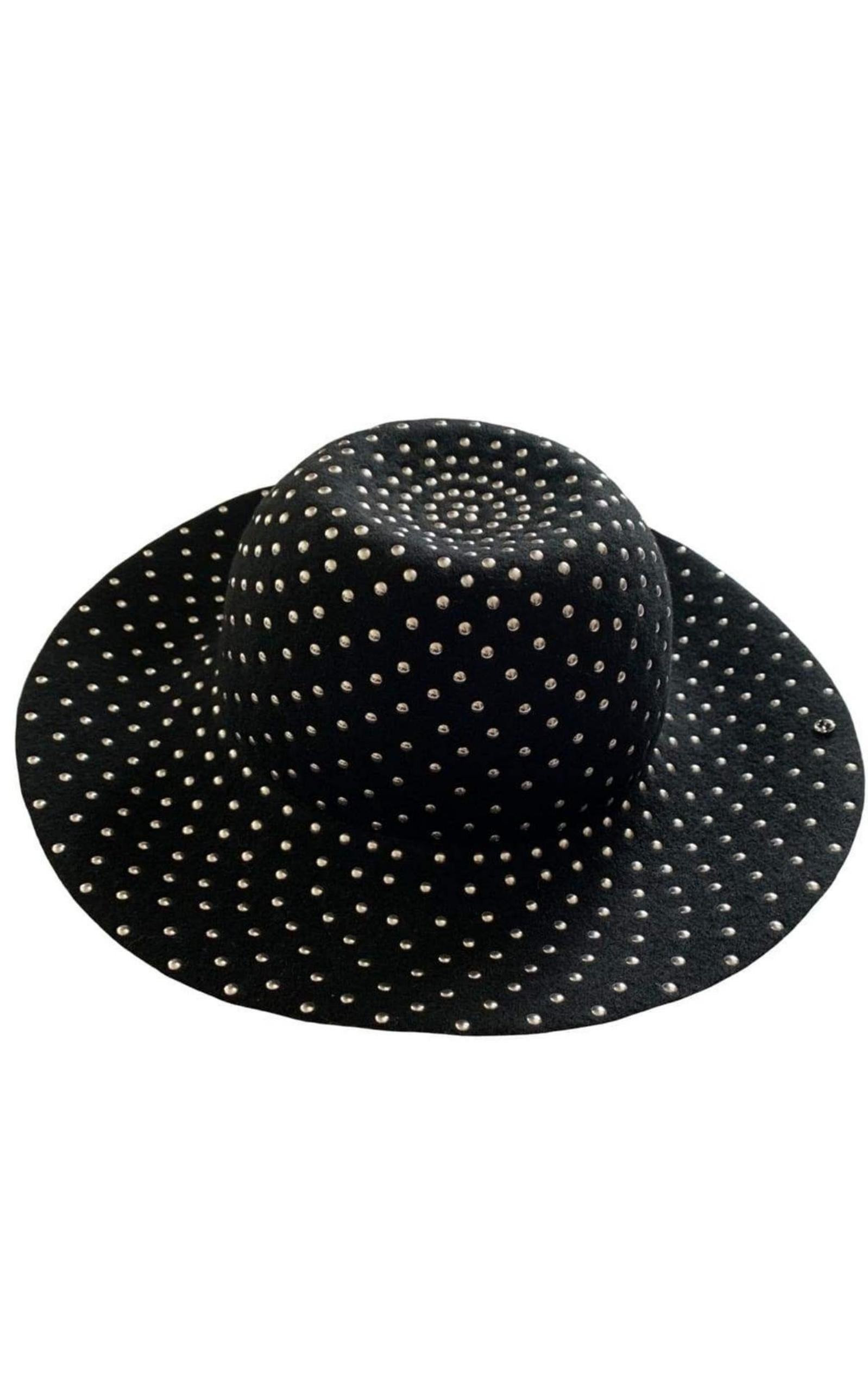 Studded Wool-felt Wide Brim Hat - 4