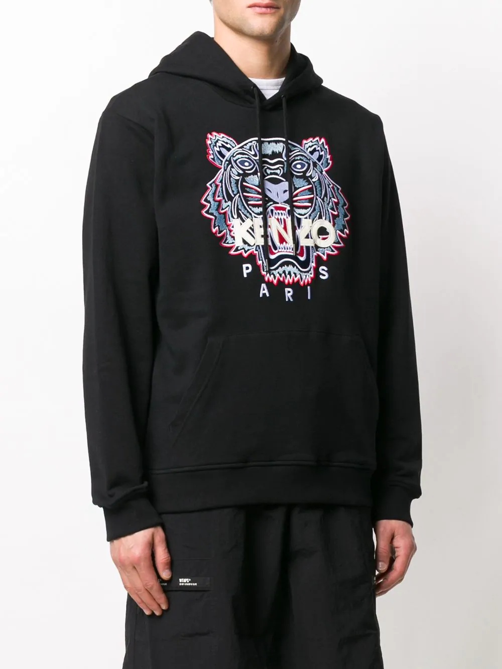 embroidered-motif hoodie - 3