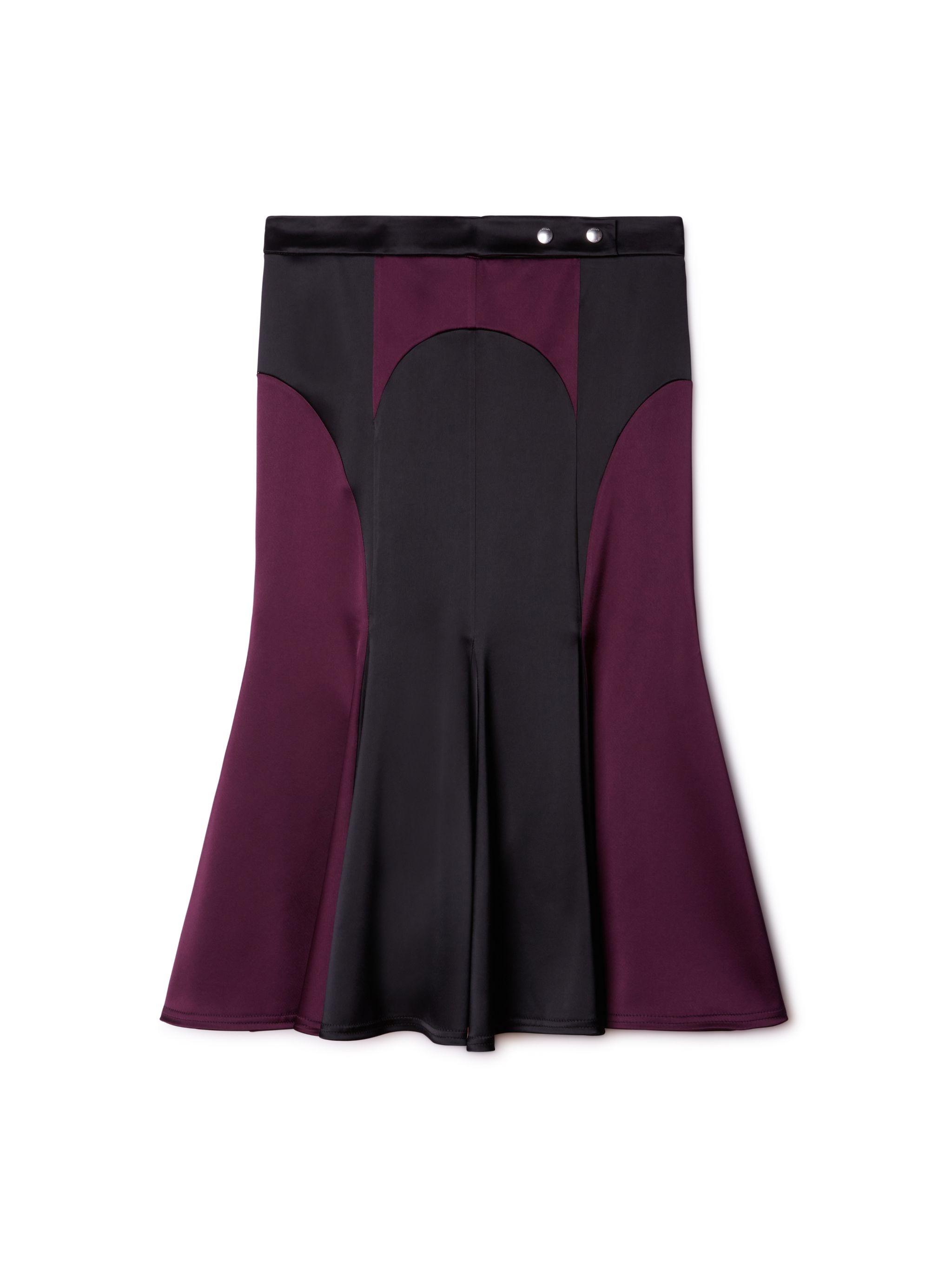 Satin Cycling Midi Skirt - 1