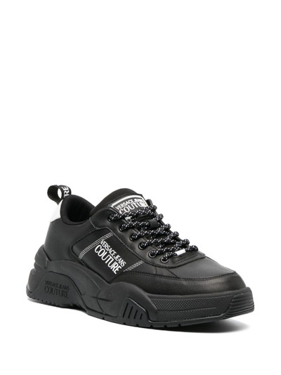 VERSACE JEANS COUTURE logo-print lace-up sneakers outlook