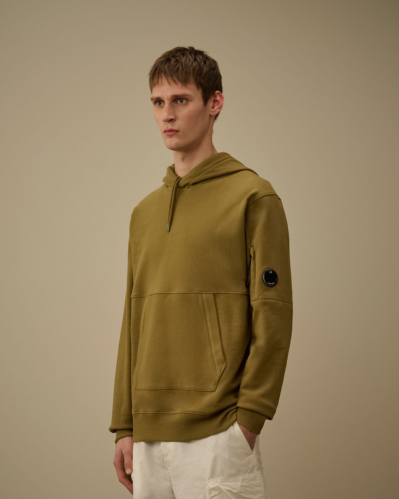 Diagonal Raised Fleece Hooded Lens Sweatshirt 3