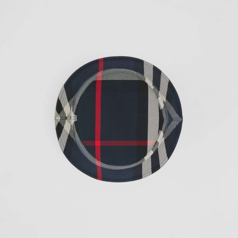 Exaggerated Check Cotton Bucket Hat 6