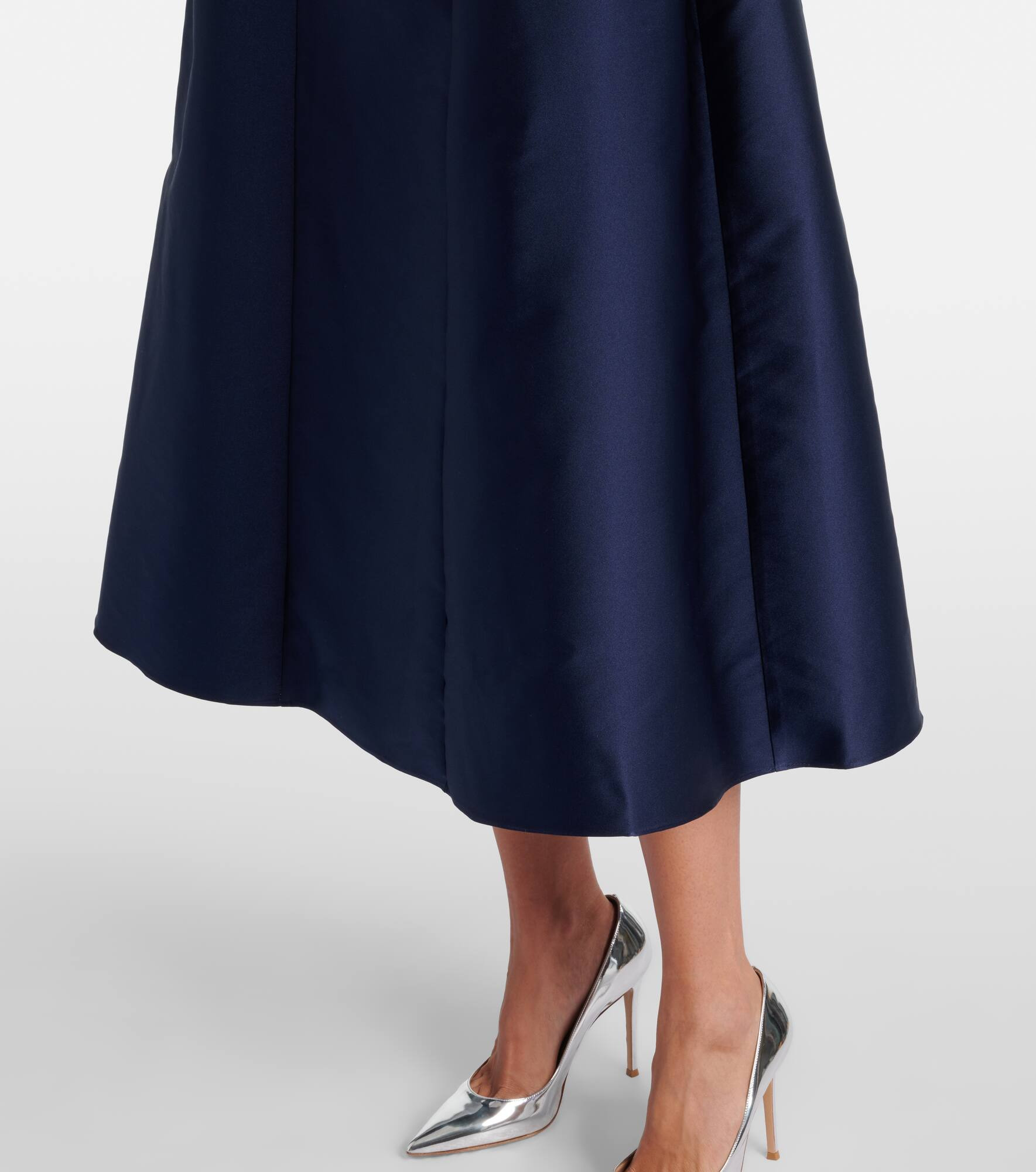 Taffeta midi dress - 5