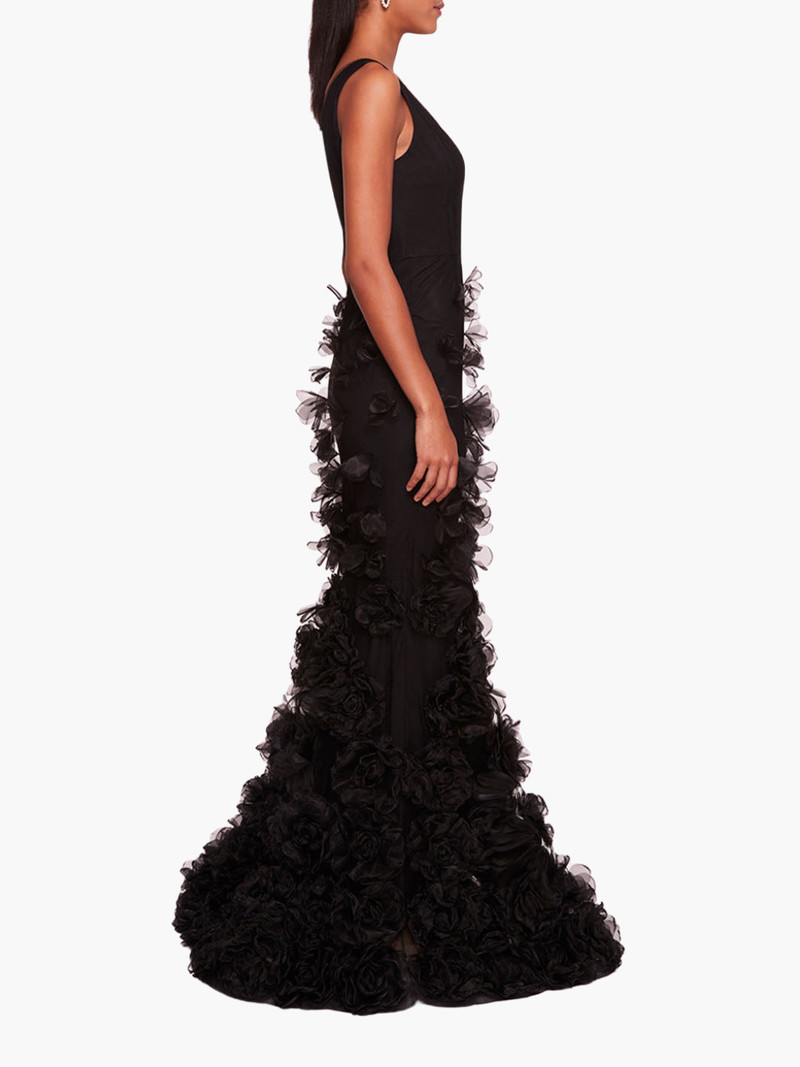 TULLE ROSETTE GOWN 3