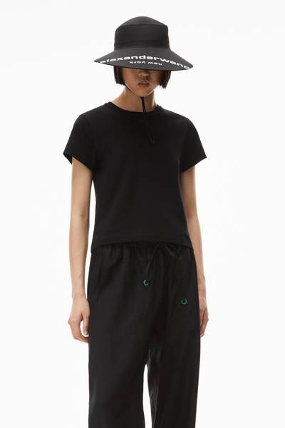 Alexander Wang SHRUNKEN LOGO TEE IN COTTON outlook