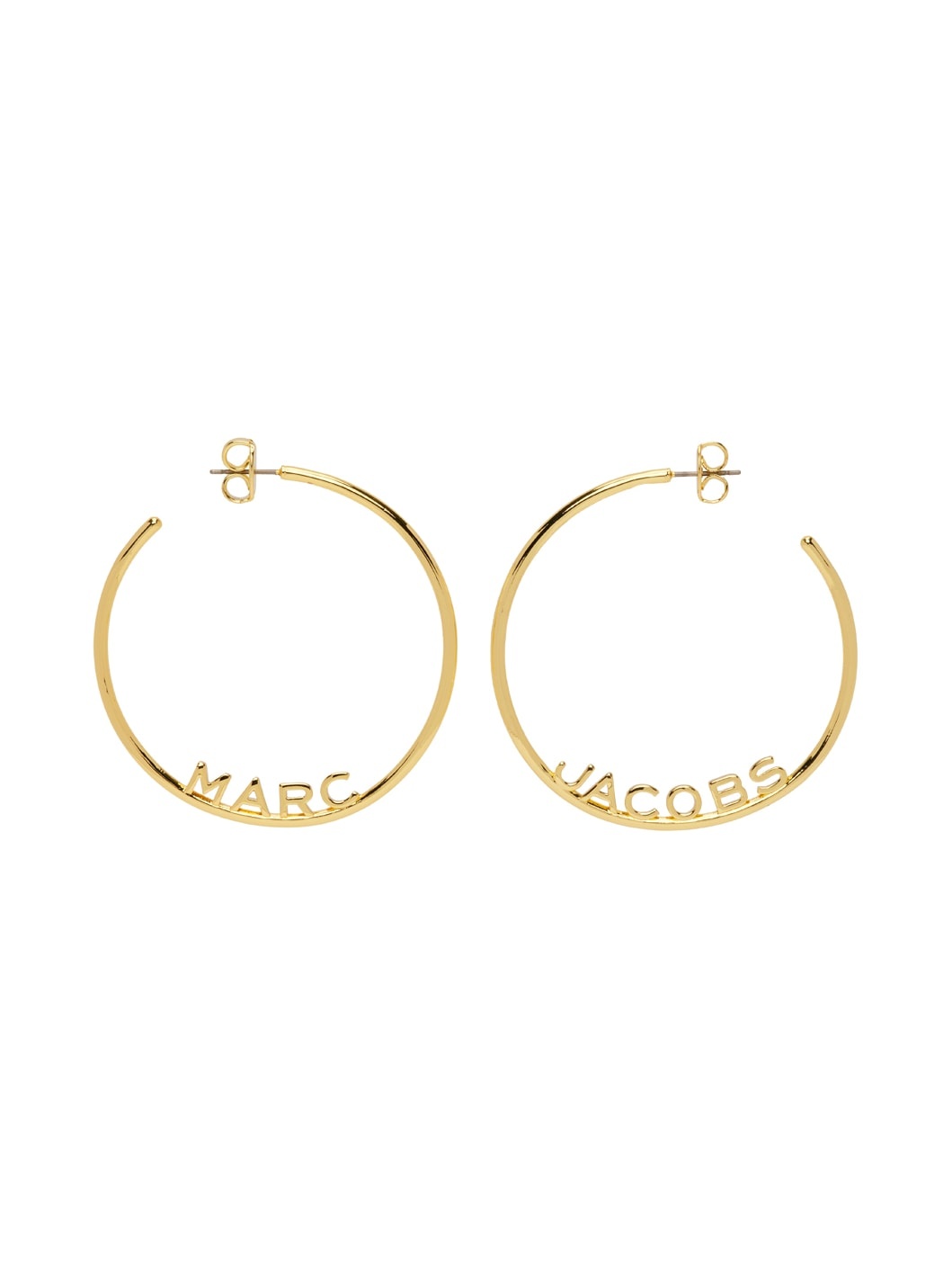 Gold 'The Monogram Hoops' Earrings - 1