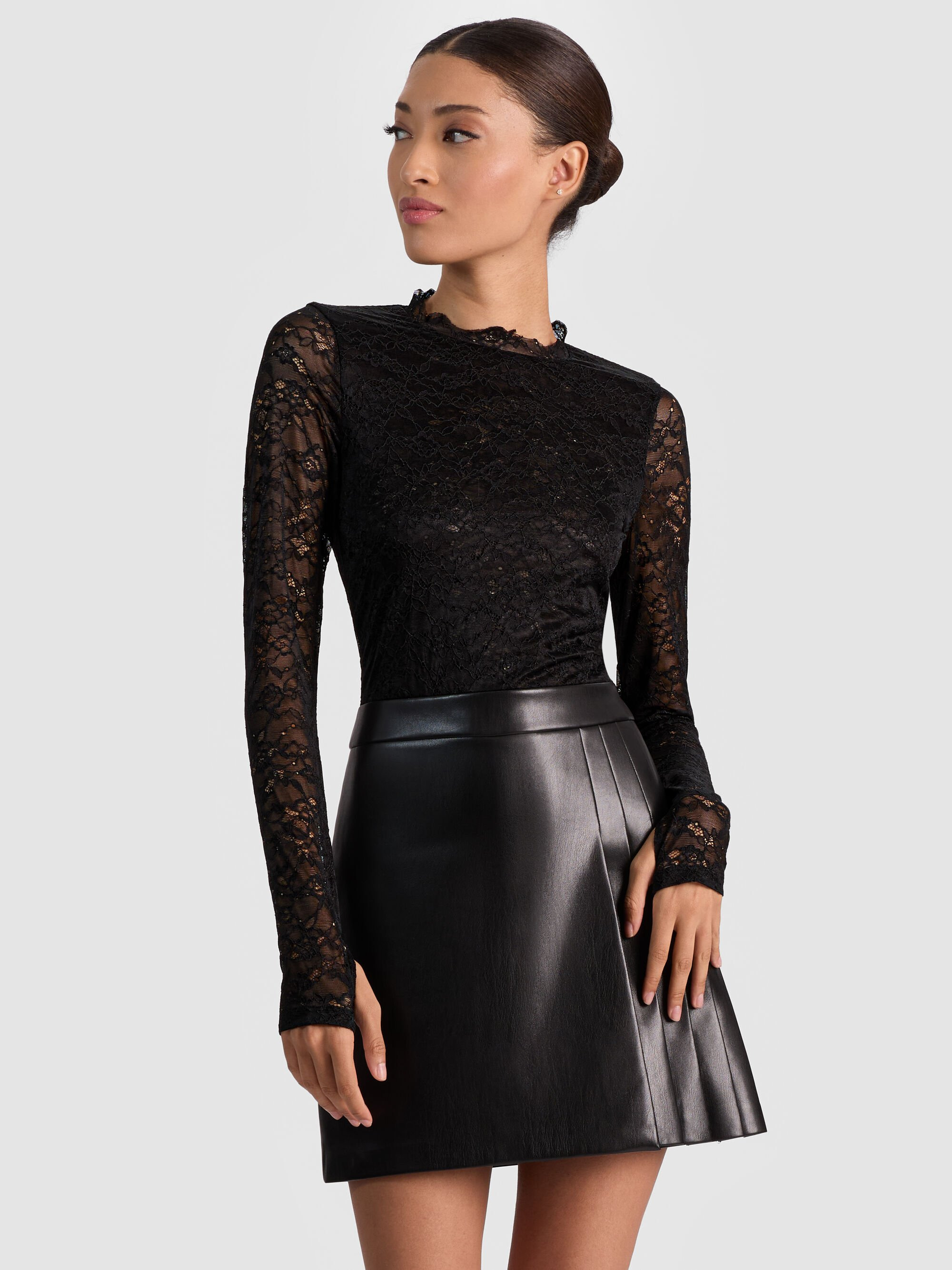 CHARA LACE MINI DRESS - 5