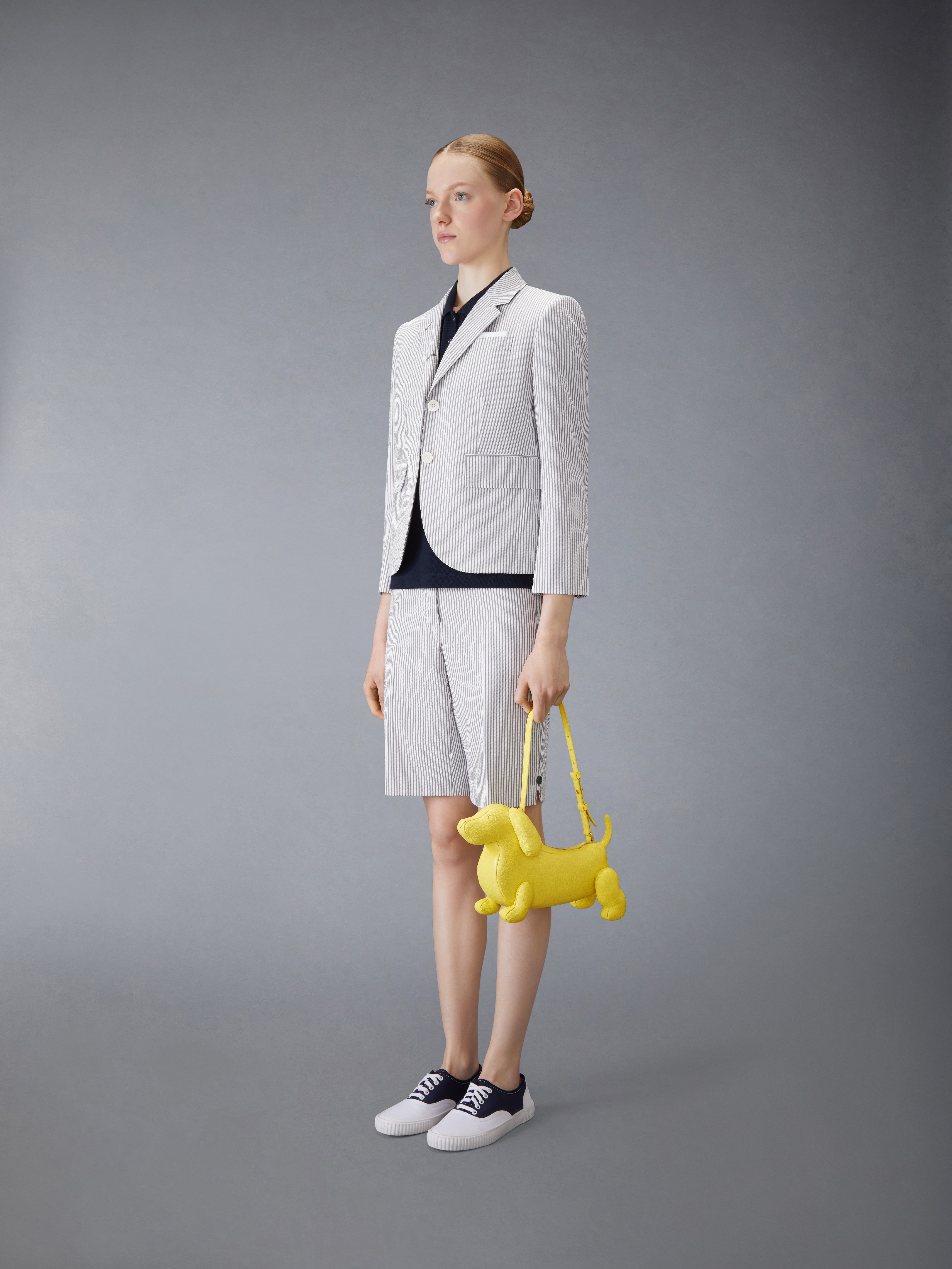 PEBBLE GRAIN HECTOR BAGUETTE BAG - 4