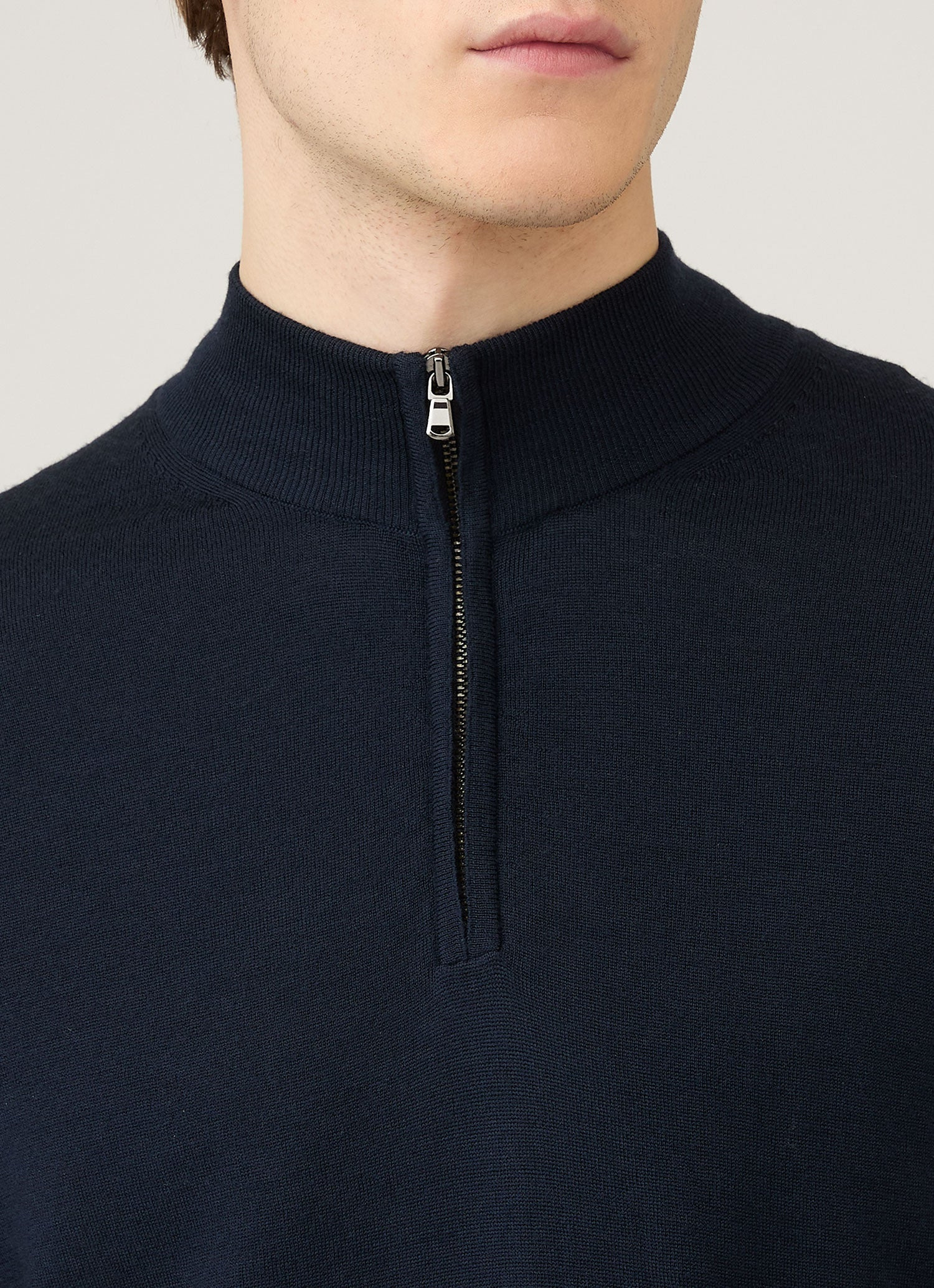 Extra‑Fine Merino Zip Neck - 6