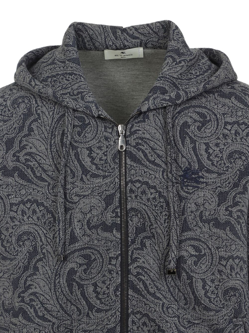 paisley zip-up hoodie - 3
