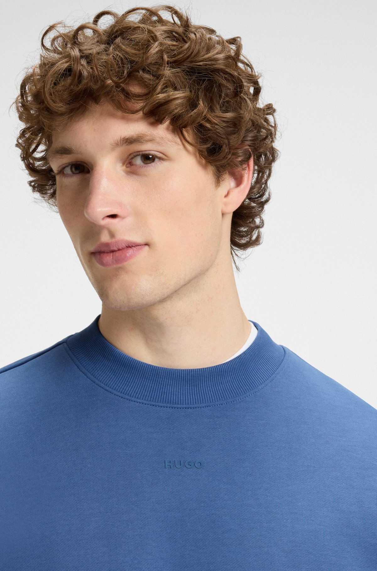 RELAXED-FIT SWEATSHIRT IN COTTON TERRY WITH LOGO PRINT - 3
