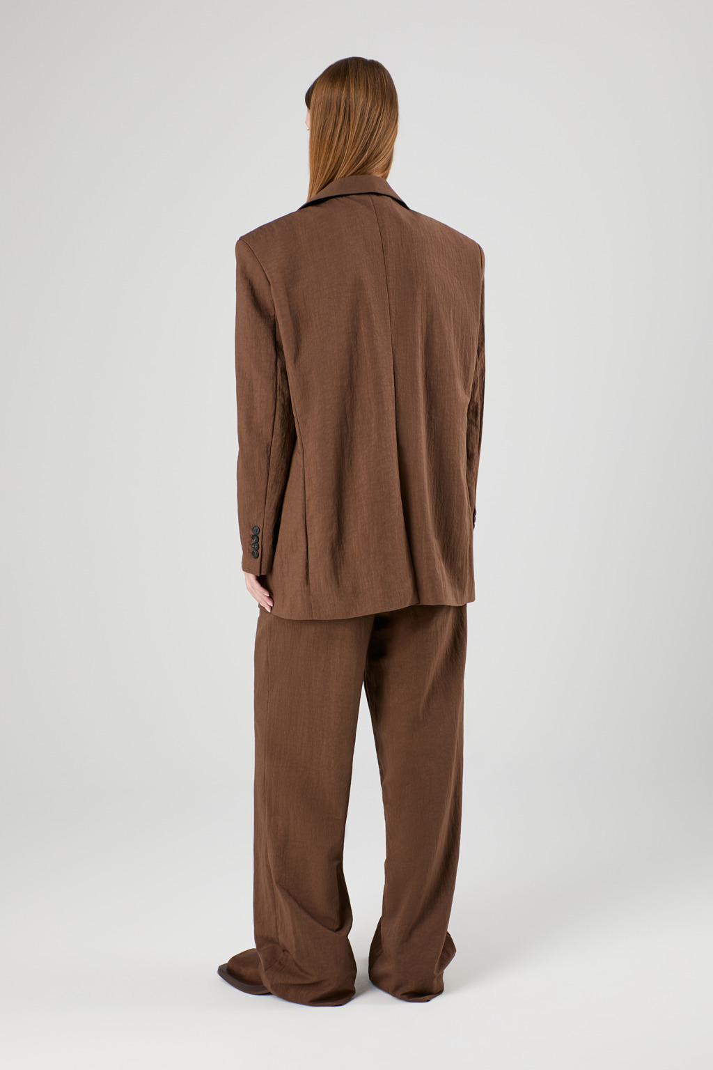 Brown ECONYL® Suit Blazer - 5