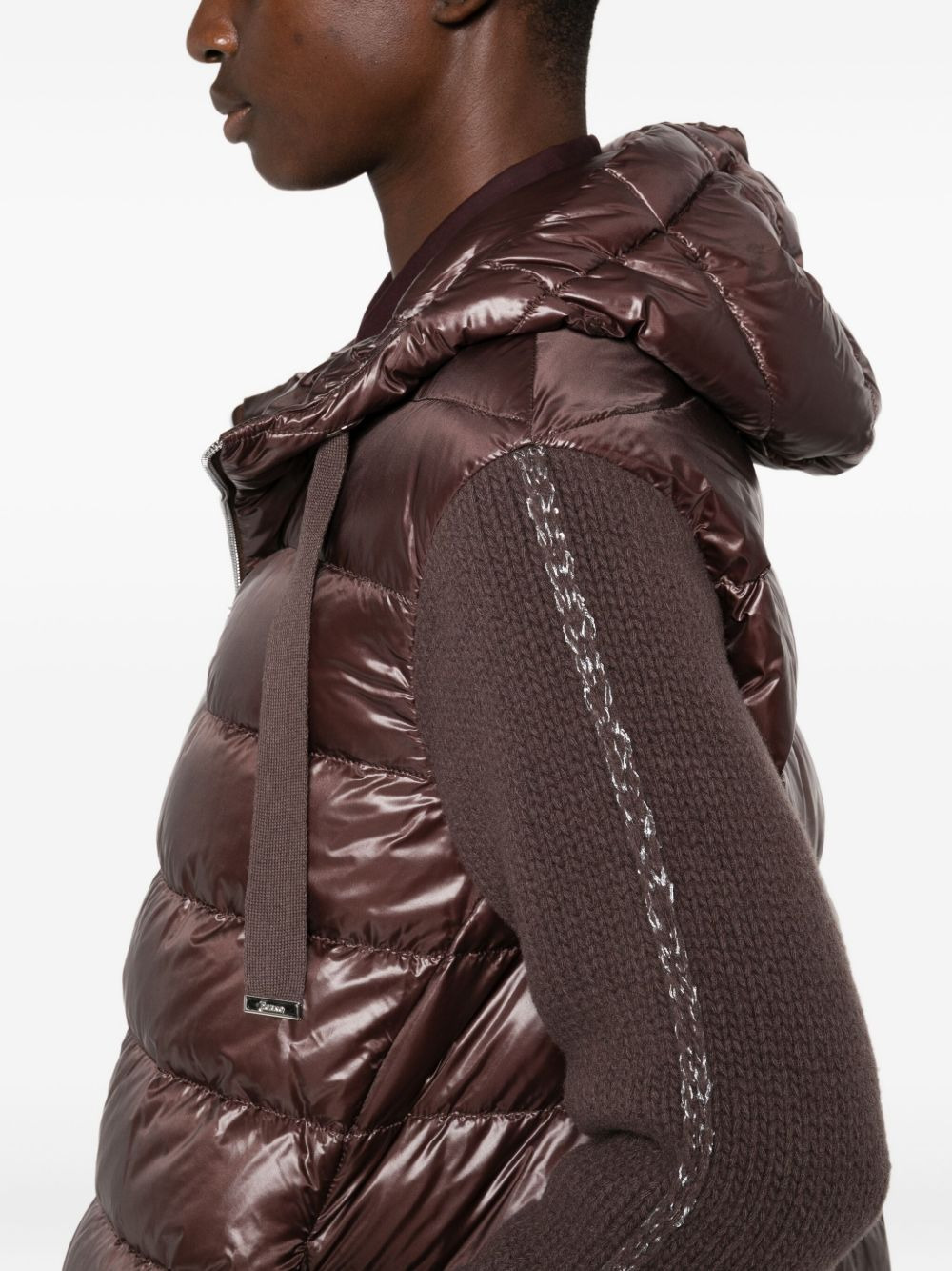 hooded quilted coat - 5