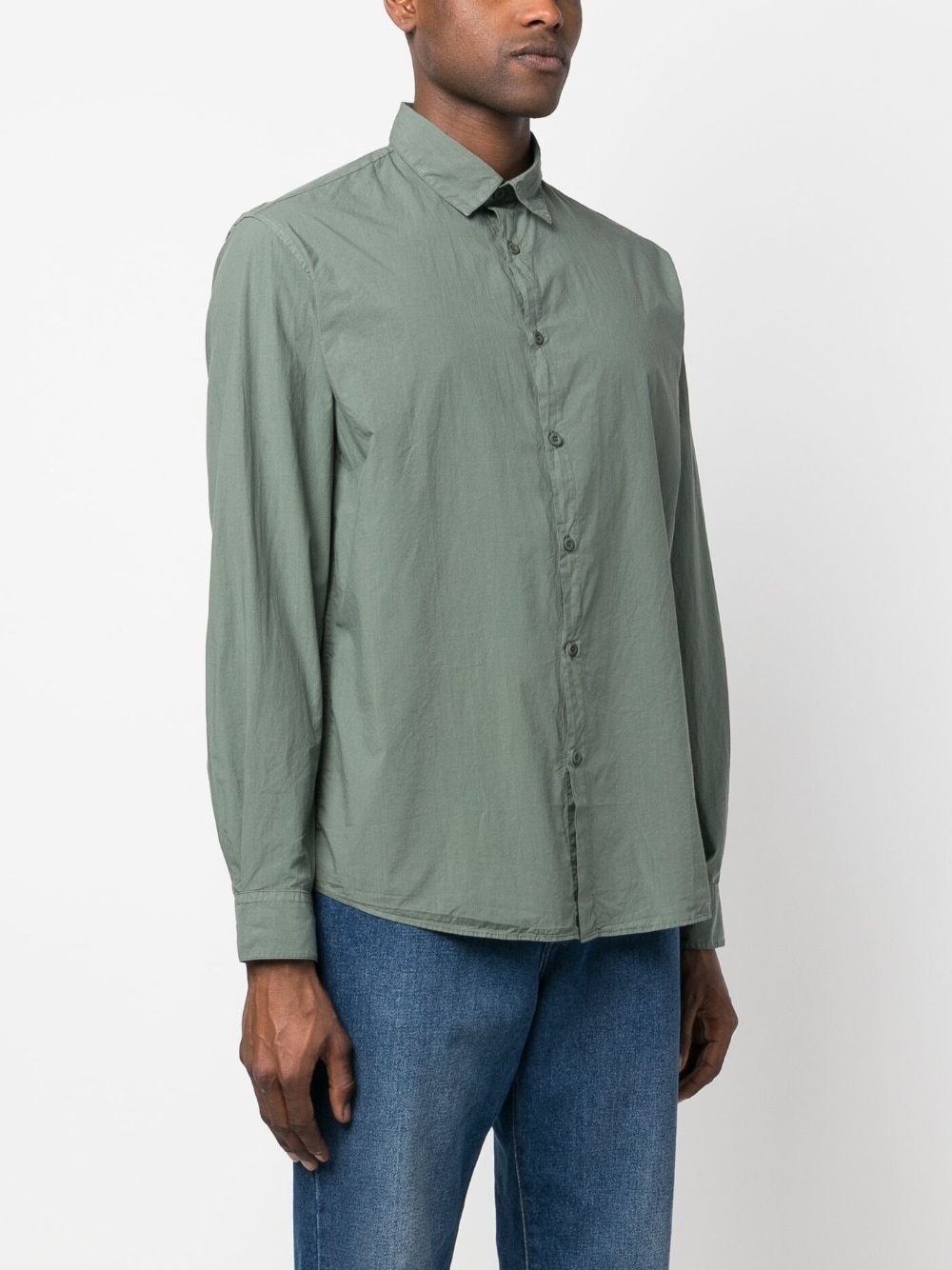 plain cotton shirt - 3