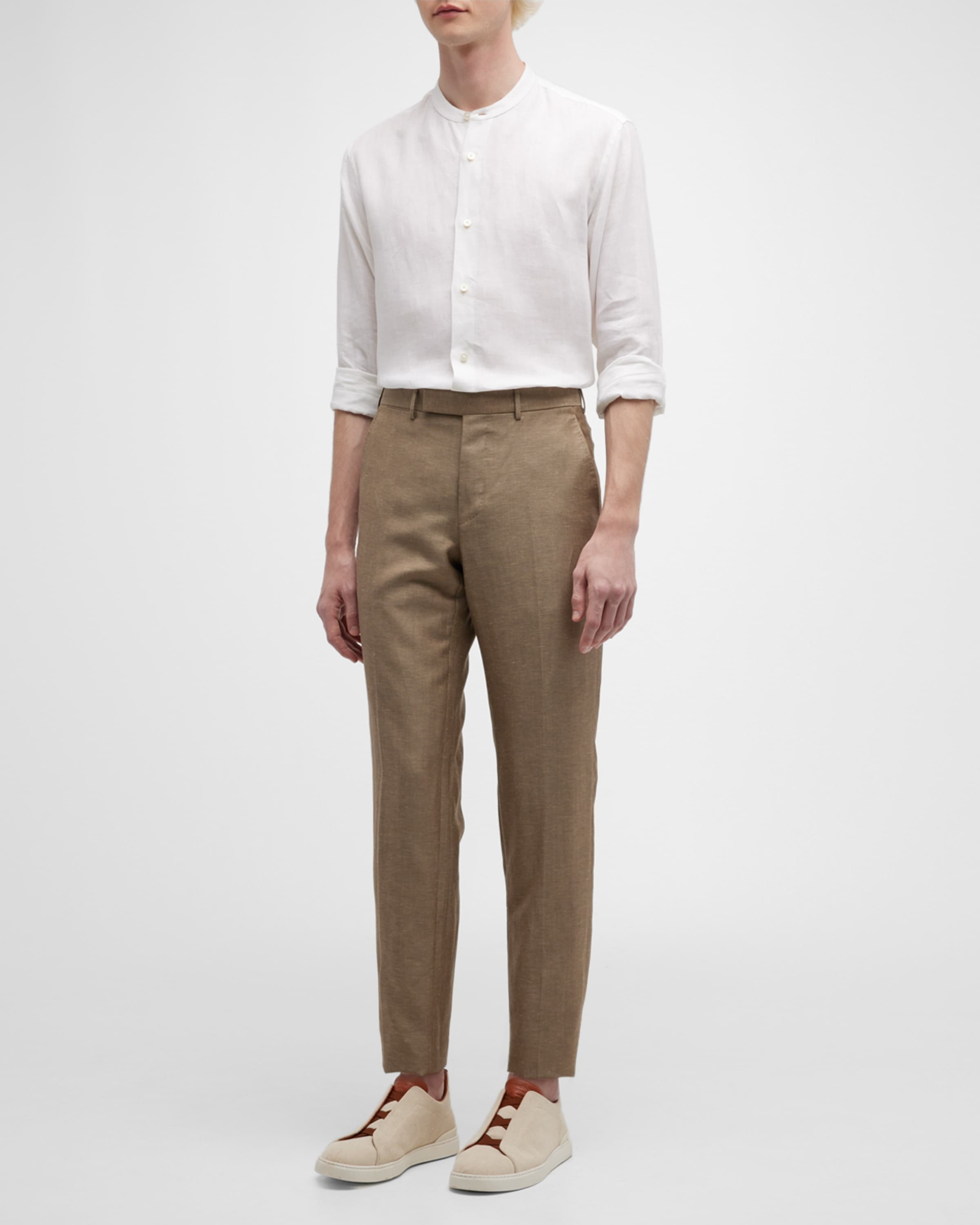 Men's Wool-Linen Twill Pants - 5