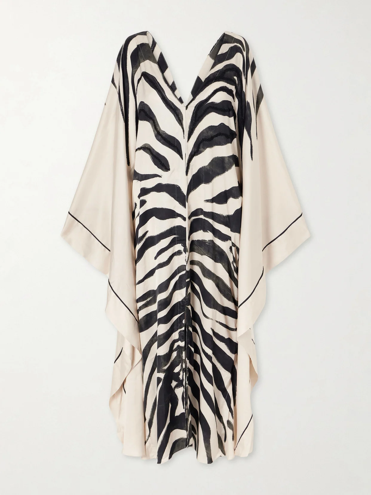 Zawadi Del Sol Printed Satin Maxi Dress - 1
