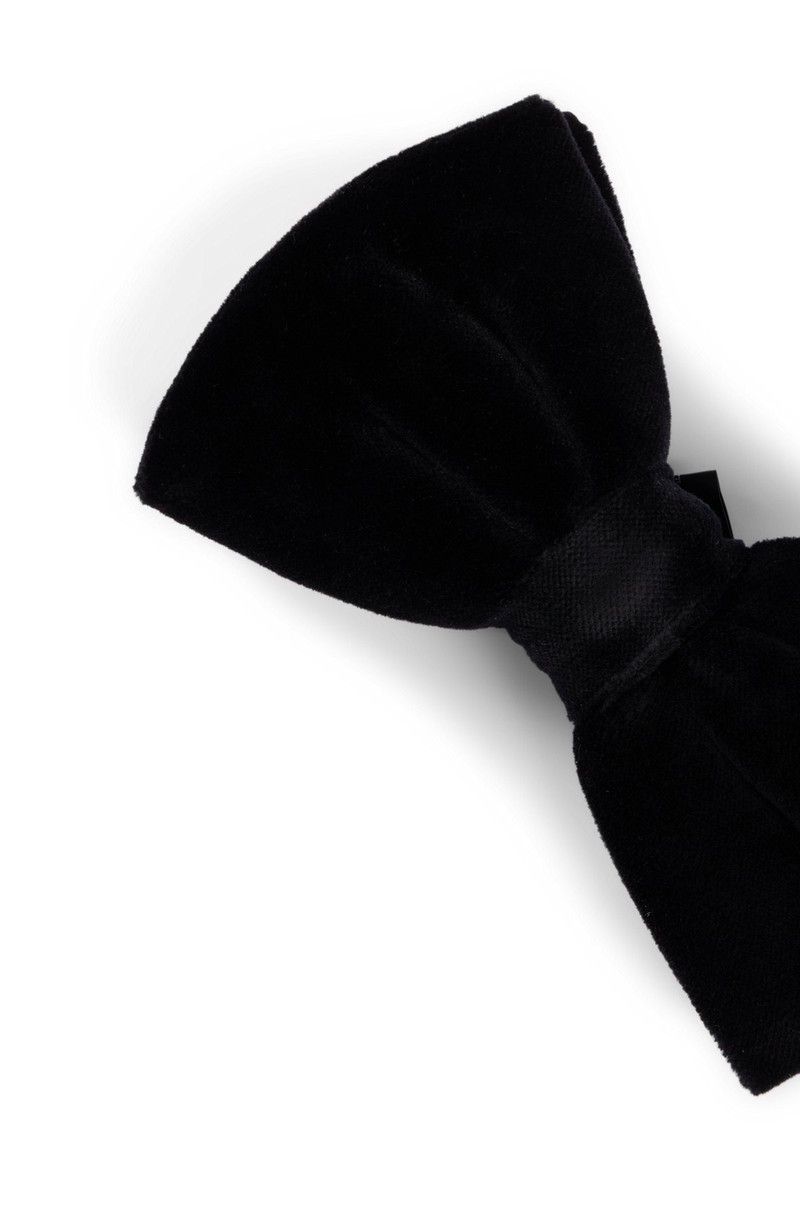 PRE-TIED BOW TIE IN COTTON VELVET 4