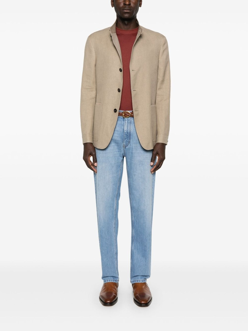 ZEGNA logo-patch jeans outlook