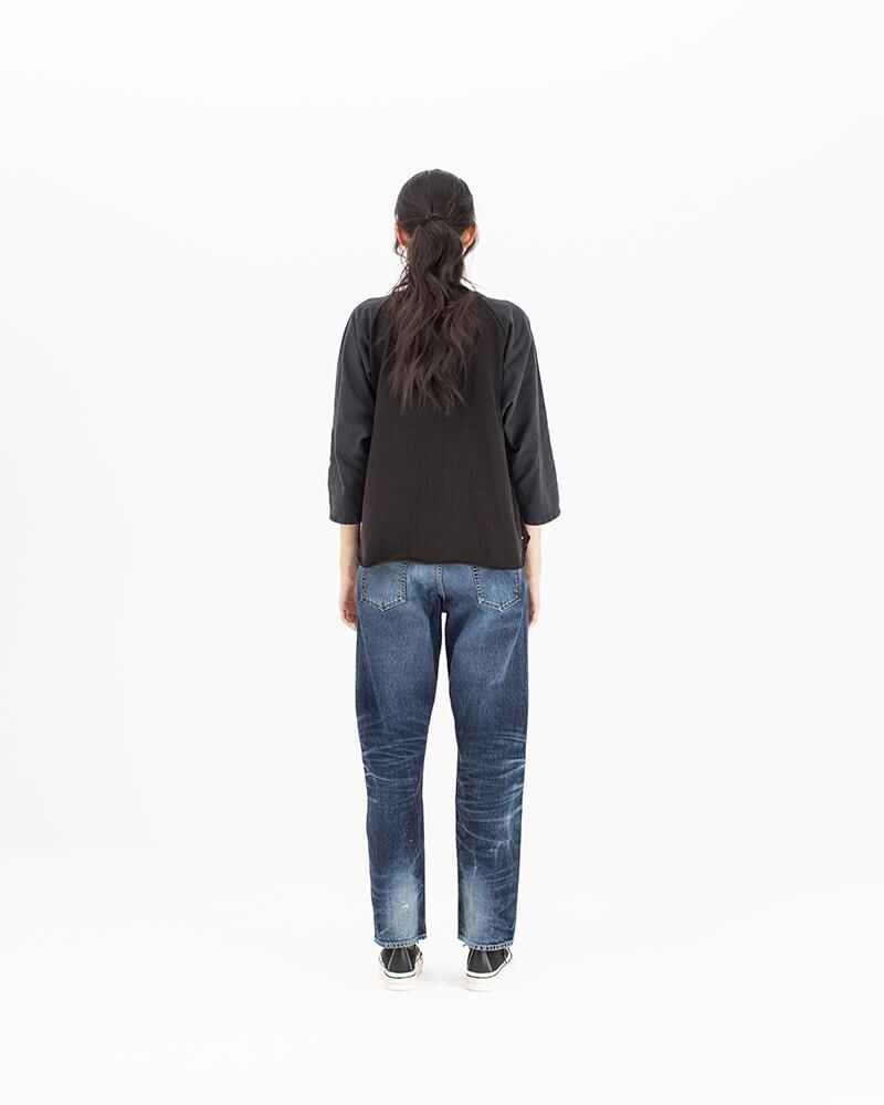 GRIDIRON TEE L/S DMGD BLACK - 3