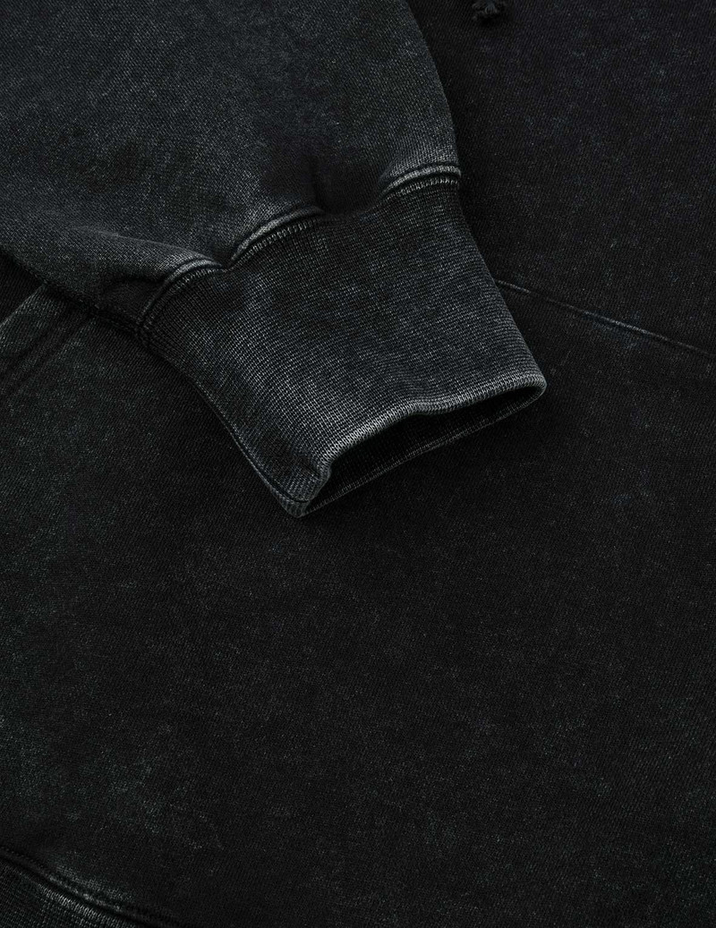 Washed Seagull and Logo Print Relax Fit Hoodie 10