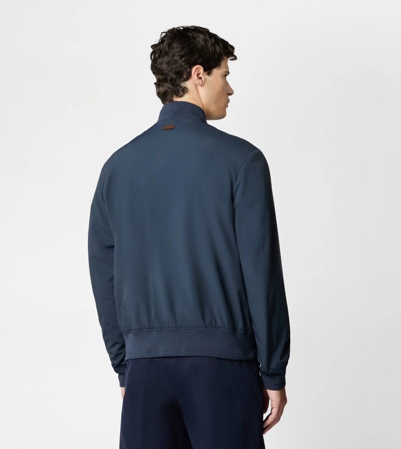 BOMBER JACKET IN TECHNICAL FABRIC - BLUE 3