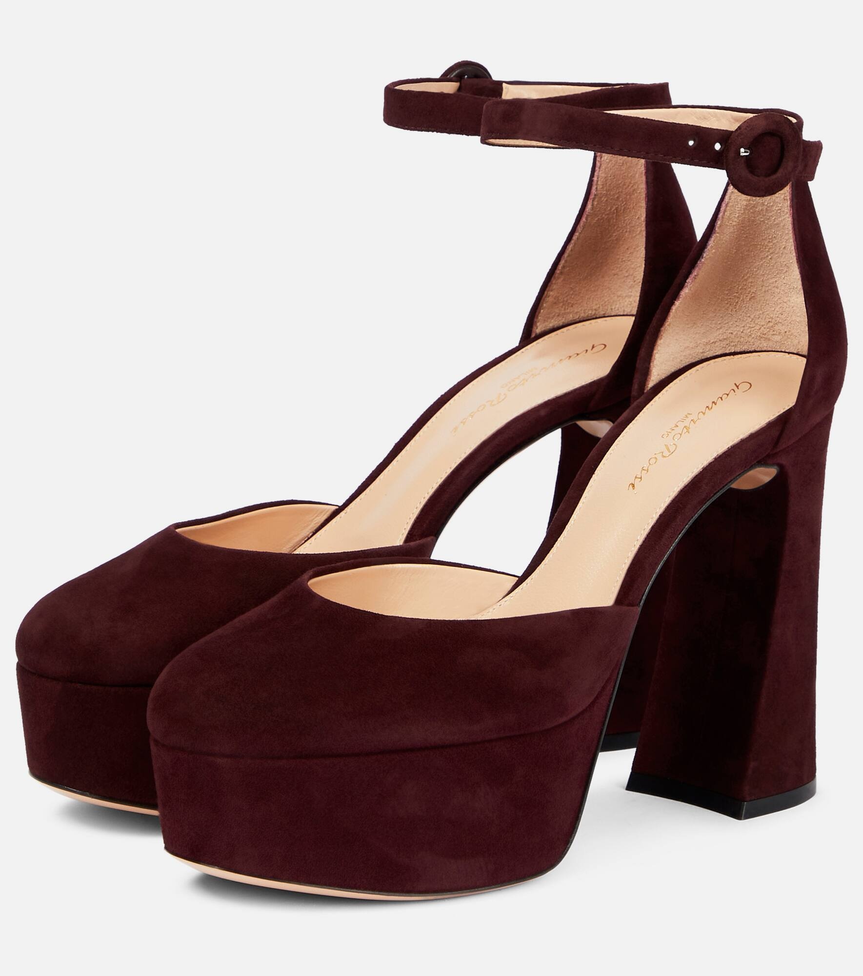 Holly D'orsay suede pumps - 5