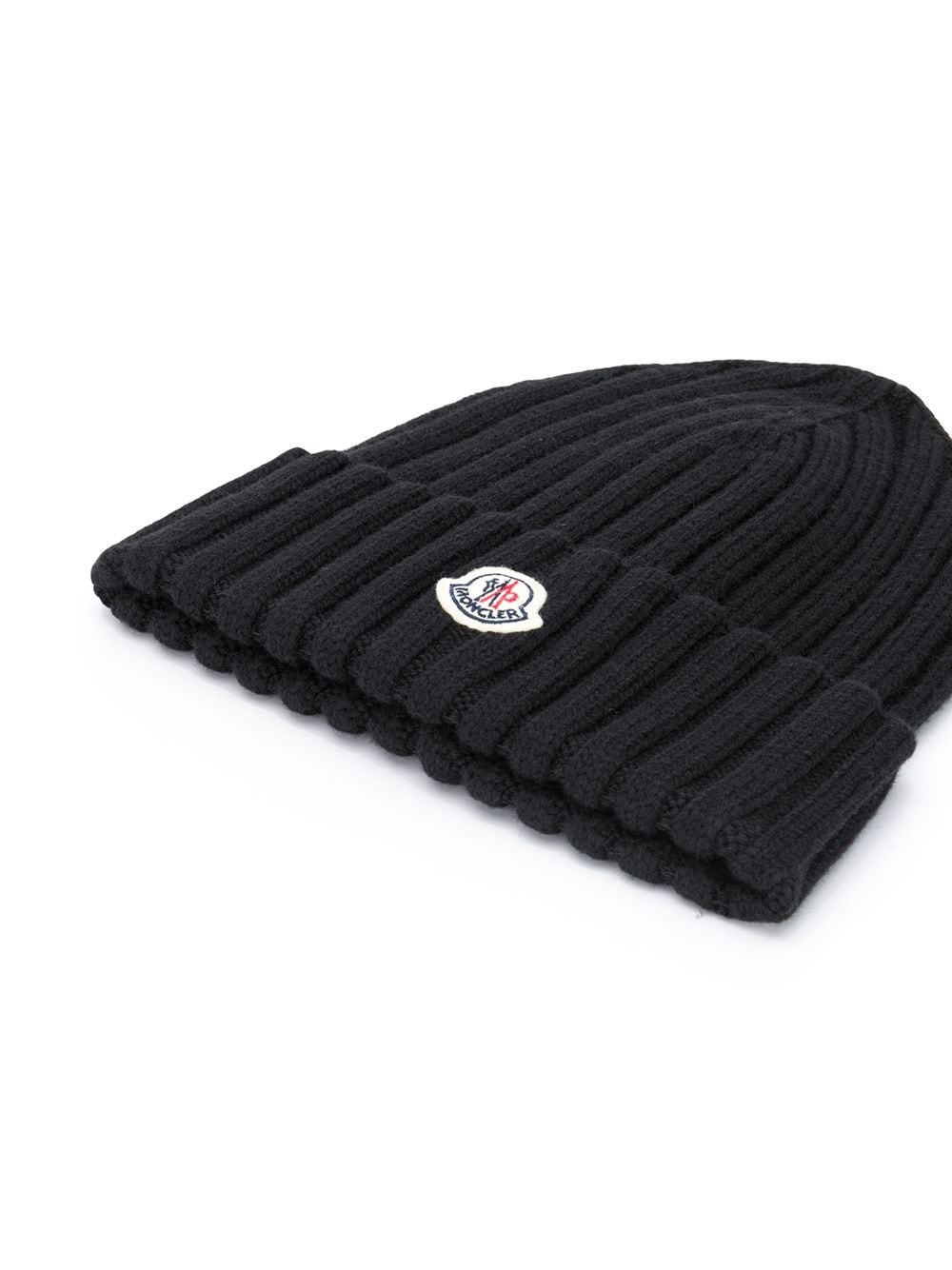 ribbed logo-patch beanie - 2