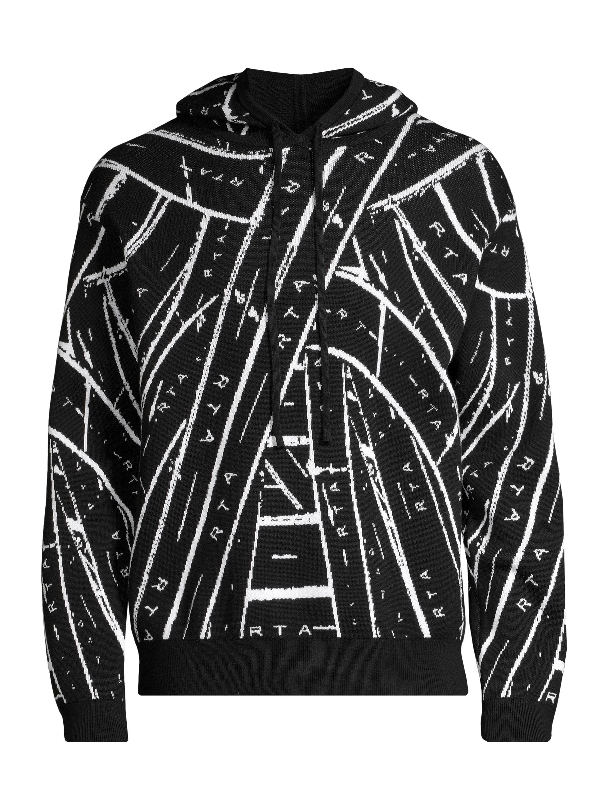 Men's Crossroad Knit Hoodie - Black - 1