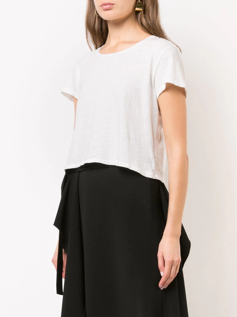 jersey cropped T-shirt - 3