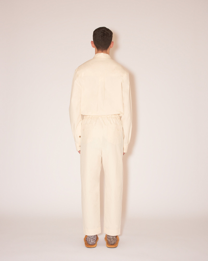 JAIN - Heavy poplin relaxed pants - Creme 4