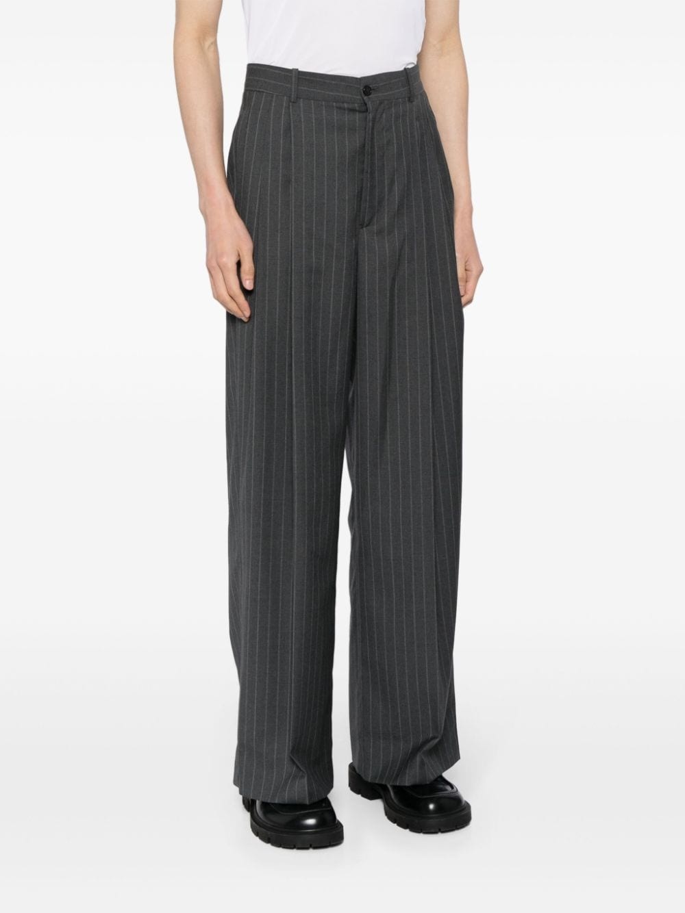 striped tailored trousers - 3