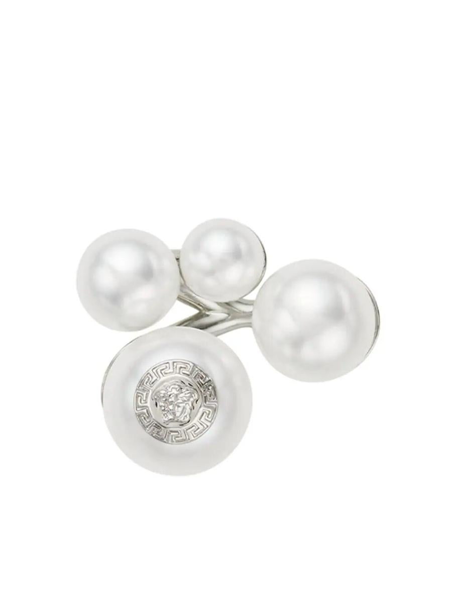 VERSACE RING METAL WITH PEARL ACCESSORIES - 1