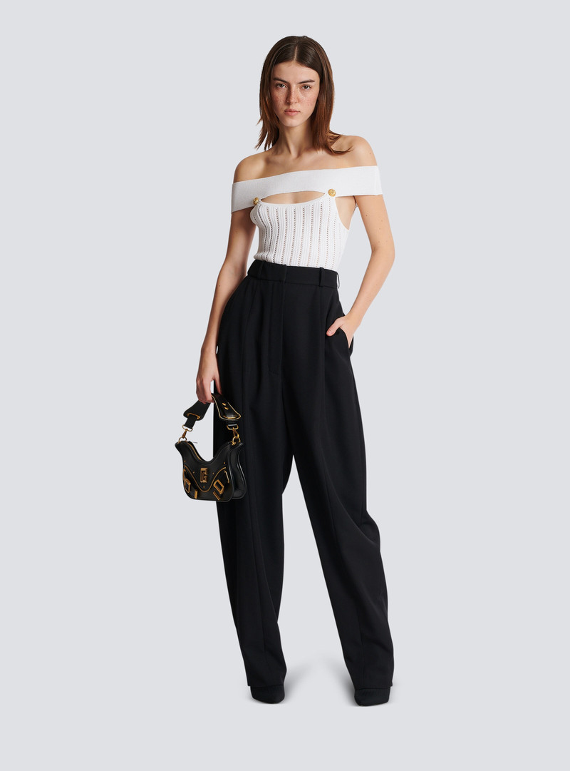 Balmain Openwork knit body outlook
