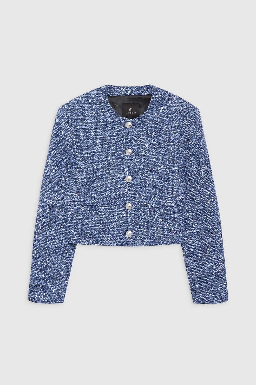 Amber Jacket - Blue Tweed - 1