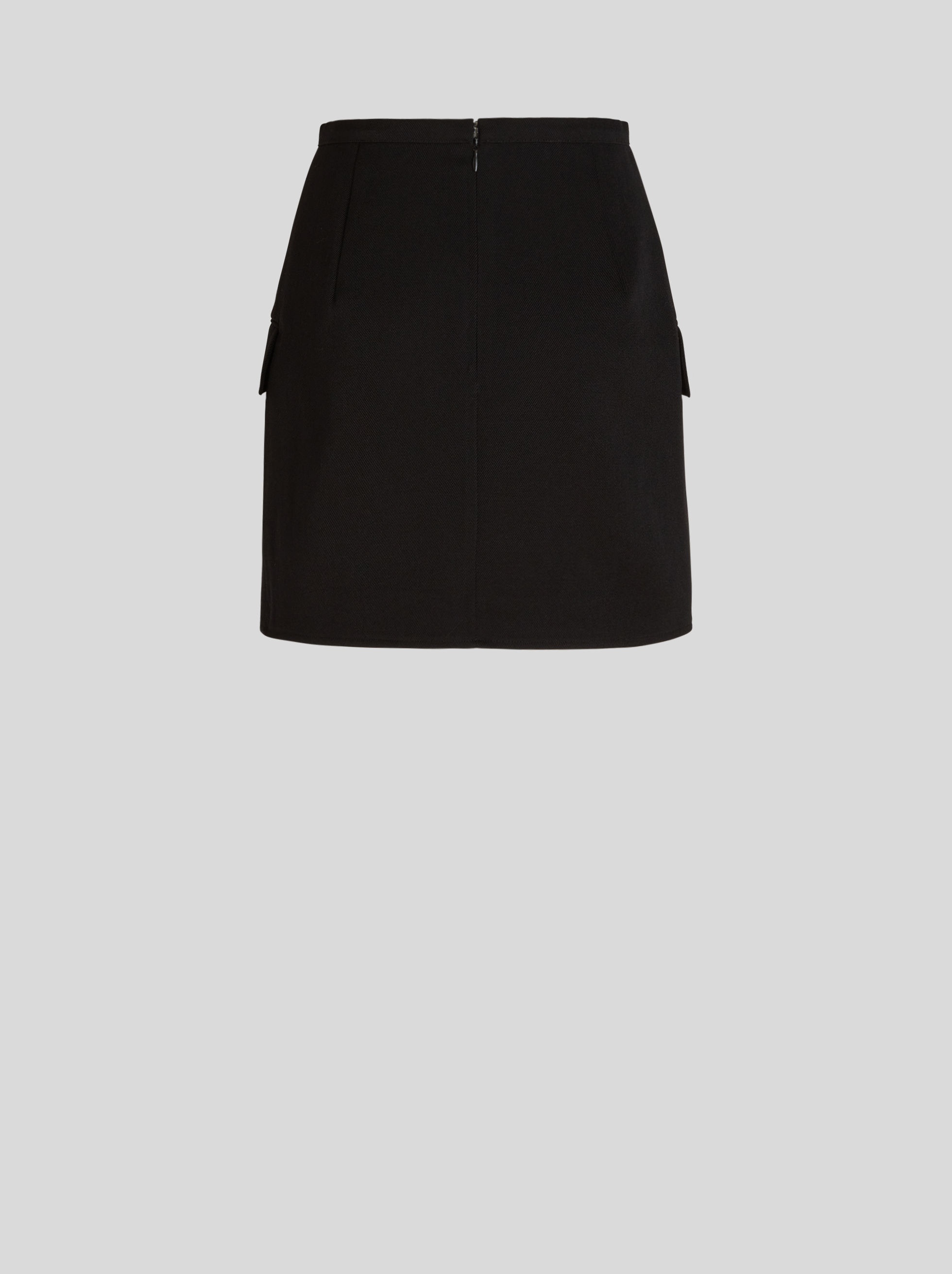 WOOL SKIRT WITH PEGASO BUTTONS - 5