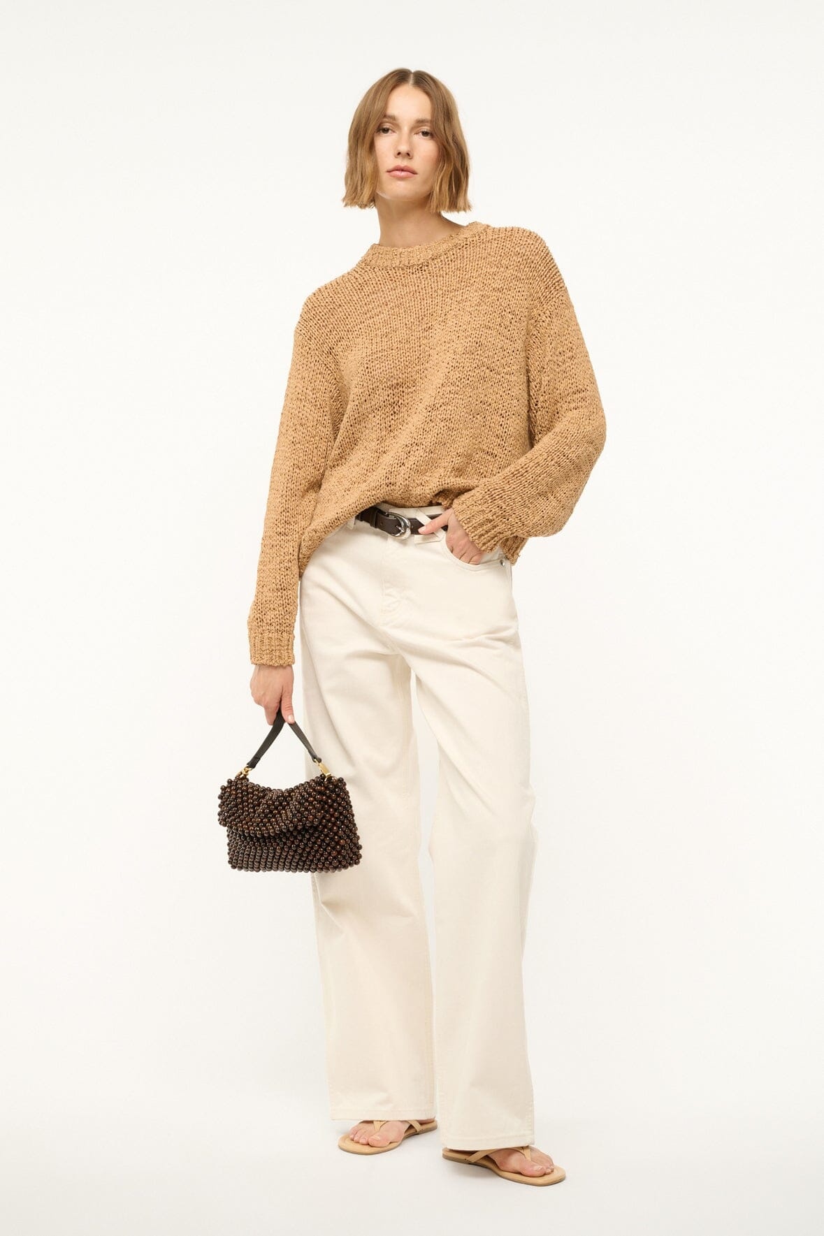 STAUD TIMMY SHOULDER BAG DARK BROWN - 8